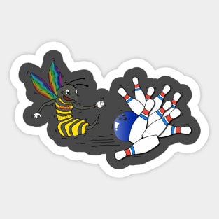 Bee Strike Sticker